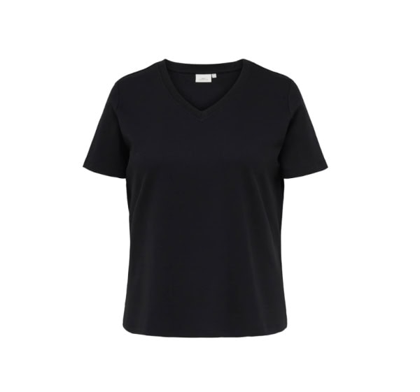 Only Jen V-Neck T-Shirt Sort BM: S:115 M:125 L:135 XL:145 LG:70 Vejl. 159,95