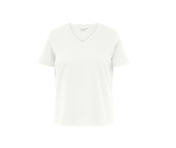 Only Jen V-Neck T-Shirt Hvid BM: S:115 M:125 L:135 XL:145 LG:70 Vejl. 159,95