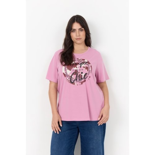 Wasabi Helene 4 T-Shirt M/Print Rosa BM: 44:120 46/48:130 50/52:140 54/56:150  LG:75