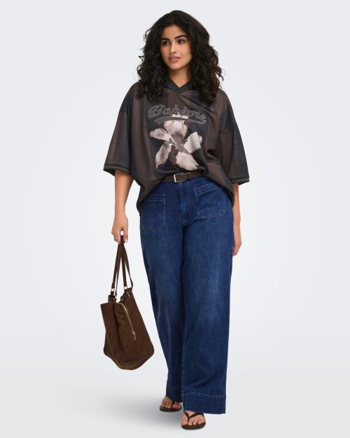 Alternative view of Only Zalia T-Shirt M/Krave Hulmønster Brun M/Blomster BM: S:130 M:140 L:150 XL:160 LG:70 Vejl.299,95