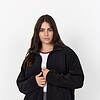Wasabi Nettie 4 Bamse Cardigan Jakke Sort BM: 42:125 44:130 46/48:140 50/52:150 LG:75 Vejl. 399,95