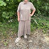 Cassiopeia Giretta Lang Nederdel Hør/Viskose Brun Melange LG:85 Vejl. 400,-