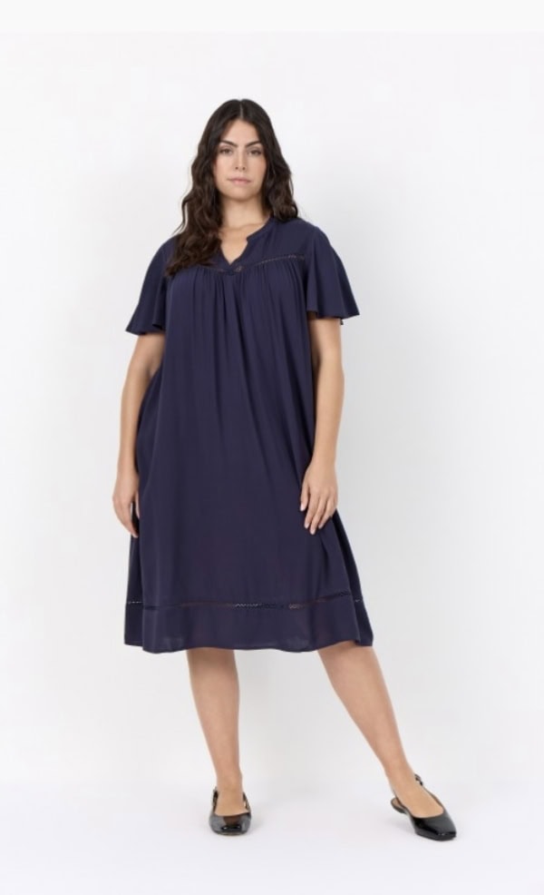 Wasabi Sia 49 kjole navy BM: 42:120 44:130 46/48:140 50/52:150 54/56:160 LG:117 Vejl. 449,95 - Billede 2