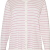 Cassiopeia Musanna strik cardigan Pink/hvid strib BM: S:120 M:125 L:135 XL:145 Lg:75 Vejl. 349,-