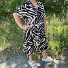 Only Fyrla kjole sort/beige Zebra BM: S:125 M:135 L:145 XL:155 LG:115 Vejl.279,95
