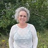 Cassiopeia Gitesse Mesh Bluse M/Velour Blomster Print Off-White Vejl. 300,-