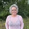 Cassiopeia Gitesse Mesh Bluse M/Velour Blomster Print Faded Pink Vejl. 300,-