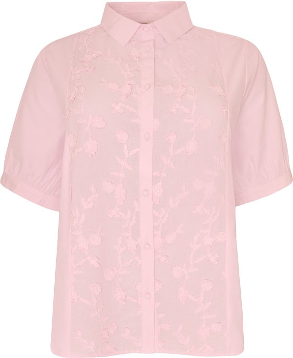 Cassiopeia Majsanna Shirt Faded Pink M/Broderi BM: S:125 M:135 L:145 XL:155 LG:75 Vejl. 349,95