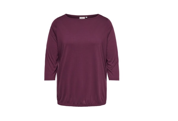 Only Carlinne 3/4 Bluse Boatneck M/Elastik Blomme BM: S:120 M:130 L:140 XL:150 Lg:75 Vejl.159,95