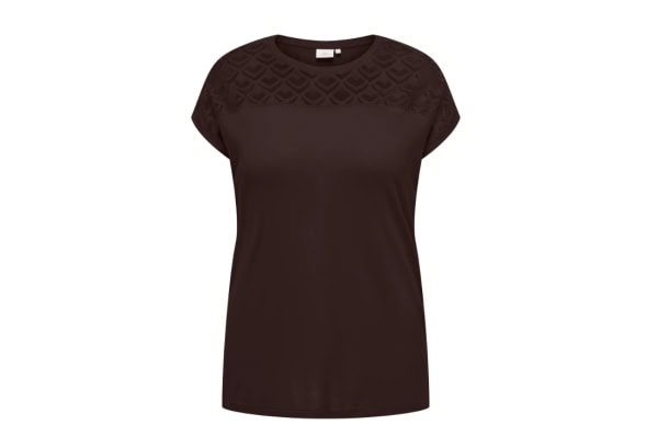 Only Flake T-shirt Mørke Brun BM: S:120 M:130 L:140 XL:150 Lg: 75 Vejl. 159,95