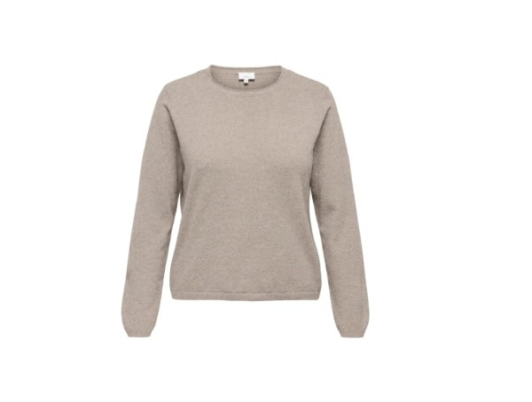 Only Loyal Strik Pullover Beige Melange BM: M:125 L:135 XL:145 Lg:65 Vejl. 199,95