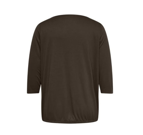 Alternative view of Only Carlinne 3/4 Bluse Boatneck M/Elastik Brun BM: S:120 M:130 L:140 XL:150 Lg:75 Vejl.159,95