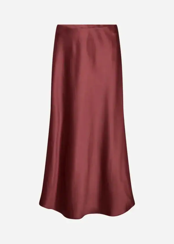 Wasabi Amalia 3 Nederdel Satin-Look Bordeaux LG:90 Vejl. 399,95