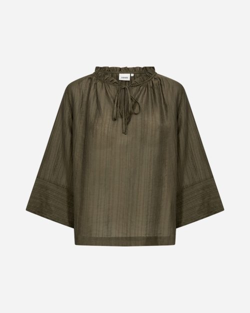 Wasabi Aimi 1 Bluse M/Bindedetaljer Grøn BM: 42:130 44:135 46/48:145 50/52:155 54/56:165 LG:70 Vejl. 399,95