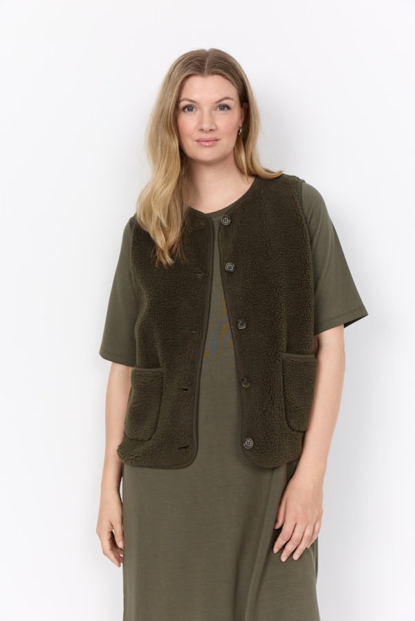 Wasabi Nettie 3 Bamse Vest Mørk Grøn BM: 42:120 44:125 46/48:135 50/52:145 54/56:155 LG:75 Vejl. 299,95 - Billede 3