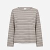 Wasabi Jay 2 Stribet Bluse Råhvid/Mørk Brun BM: 44:120 46/48:125 50/52:135 54/56:145 LG:70 Vejl. 349,95