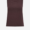 Wasabi Jona 1 Ribbet Top Chocolate Plum-Mørk Brun Vejl. 199,95