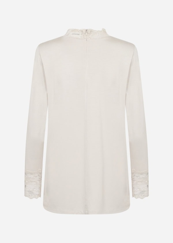 Wasabi Stella 8 Langærmet Bluse M/Blonde Beige Vejl. 299,95 - Billede 2
