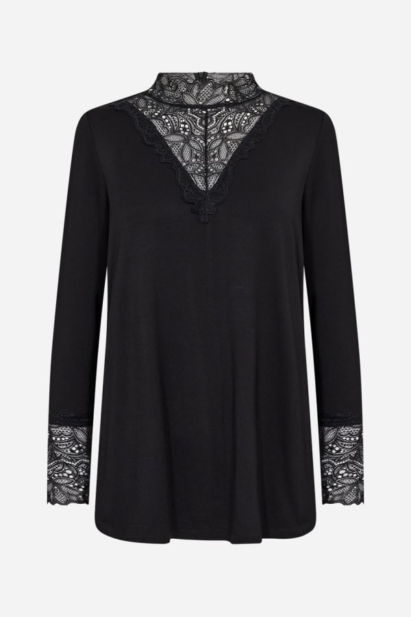 Wasabi Stella 8 Langærmet Bluse M/Blonde Sort Vejl. 299,95 - Billede 2