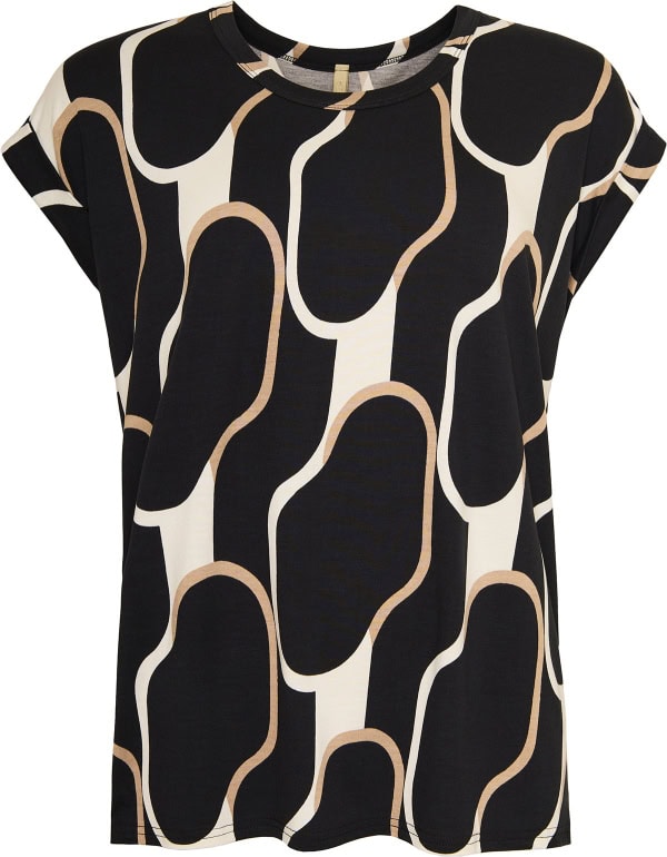 Cassiopeia Binanna Top M/Mønster Sort Combi BM: S:130 M:140 L:150 XL:160 LG:80 Vejl. 349,-
