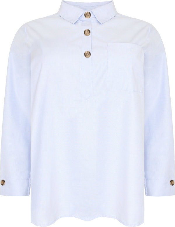 Cassiopeia Cenitta Bluse M/Krave Lyseblå BM: S:120 M:130 L:140 XL:150 LG:75 Vejl. 350,- - Billede 2