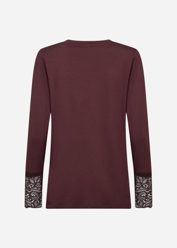 Wasabi Stella 24 Bluse M/Blonde Chocolate Plum-Mørk Brun BM: S:120 M:130 L:140 XL:150 Lg:75 Vejl. 269,95 - Billede 2