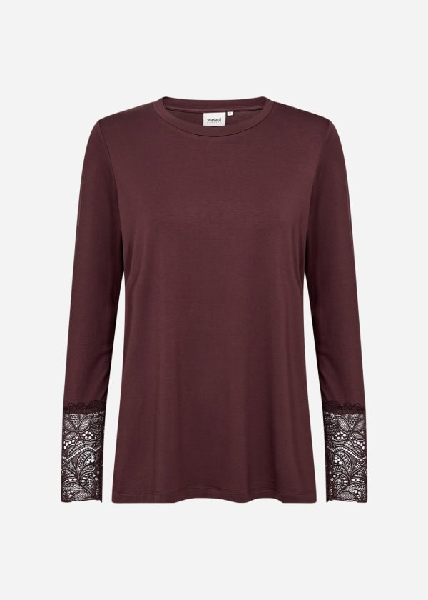 Wasabi Stella 24 Bluse M/Blonde Chocolate Plum-Mørk Brun BM: S:120 M:130 L:140 XL:150 Lg:75 Vejl. 269,95 - Billede 3