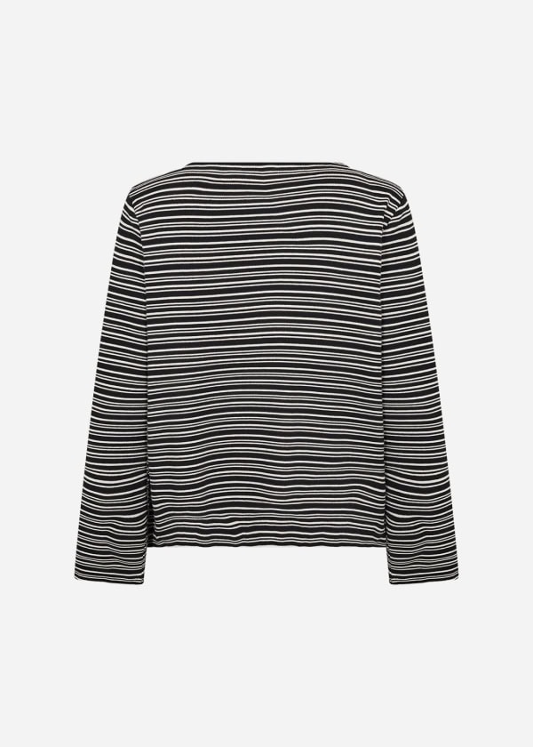 Wasabi Jay 2 Stribet Bluse Sort/Råhvid BM: 44:120 46/48:125 50/52:135 54/56:145 LG:70 Vejl. 349,95 - Billede 2