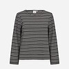 Wasabi Jay 2 Stribet Bluse Sort/Råhvid BM: 44:120 46/48:125 50/52:135 54/56:145 LG:70 Vejl. 349,95