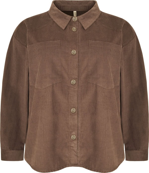 Cassiopeia Lykitta Babyfløjls Skjorte Jakke Brun BM: S:125 M:135 L:145 XL:155 LG:75 Vejl. 400,-