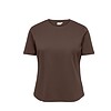 Only Jen Rund Hals T-Shirt Brun BM: S:115 M:125 L:135 XL:145 LG:70 Vejl. 159,95