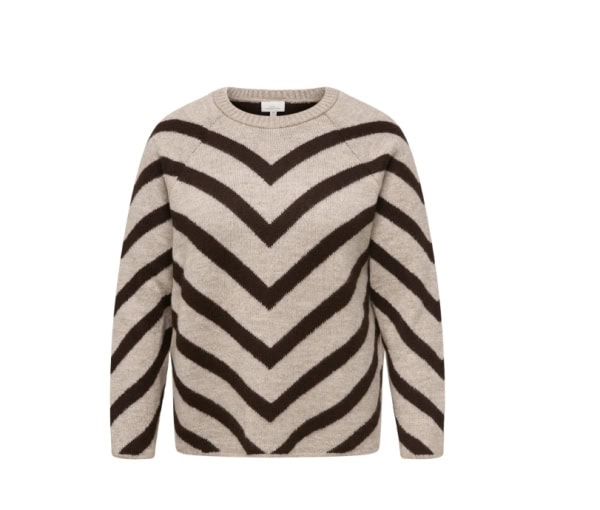 Only Eliza Strik Pullover M/Striber Sand Melange/Brun BM: M:135 L:145 XL:155 LG:72 Vejl.279,95 - Billede 3
