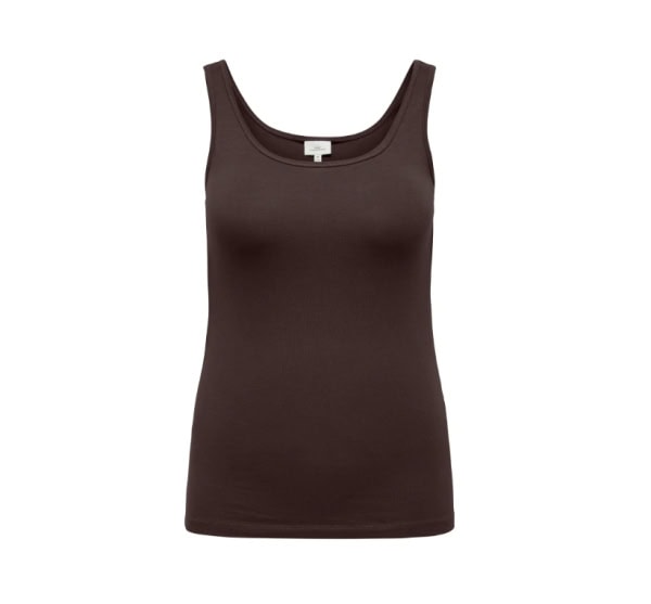 Only Time Tank Top O-hals Brun Lg:70 Vejl.129,95