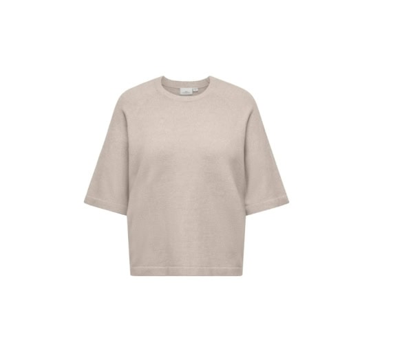 Only Simoni Kortærmet Strik Pullover Sand Melange BM: S:125 M:135 L:145 XL:155 Lg:70 Vejl. 259,95 - Billede 4