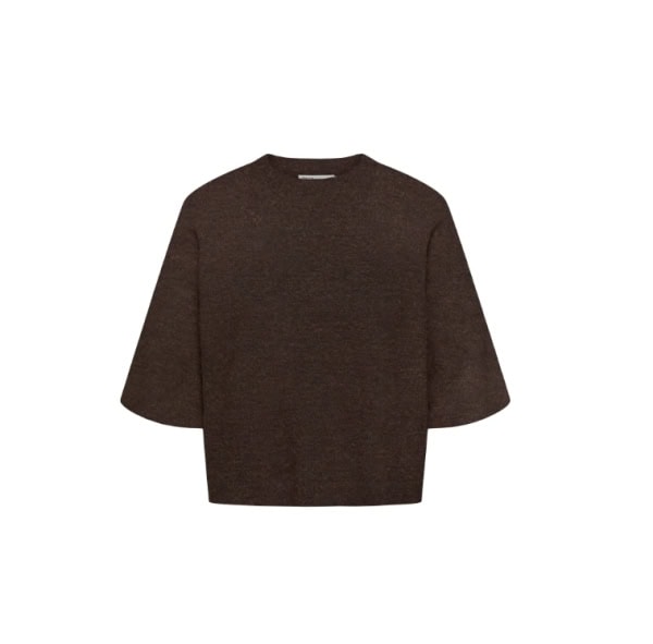 Only Simoni Kortærmet Strik Pullover Coffee Bean/Dark Brun Melange BM: S:125 M:135 L:145 XL:155 Lg:70 Vejl. 259,95