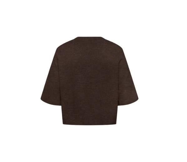 Only Simoni Kortærmet Strik Pullover Coffee Bean/Dark Brun Melange BM: S:125 M:135 L:145 XL:155 Lg:70 Vejl. 259,95 - Billede 2