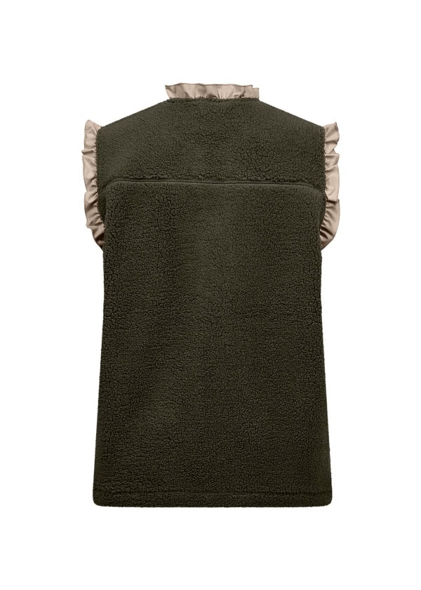Wasabi Nettie 12 Bamse Vest M/Flæser Mørke Grøn/Sand BM: 42:120 44:125 46/48:135 50/52:145 54/56:155 LG:75 Vejl. 299,95 - Billede 2