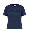Only Leon T-Shirt Navy M/Tekst Mon Chéri BM: M:125 L:135 XL:145 LG:70 Vejl. 129,95