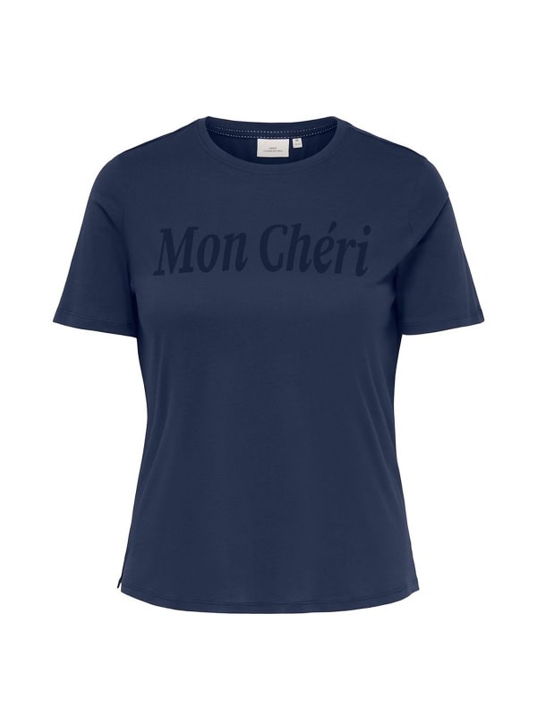 Only Leon T-Shirt Navy M/Tekst Mon Chéri BM: M:125 L:135 XL:145 LG:70 Vejl. 129,95