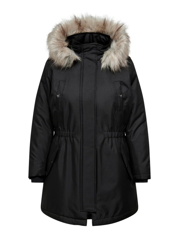 Only Irena Parka Jakke M/Hætte Sort BM: S:120 M:130 L:140 XL:150 LG:90 - Billede 3