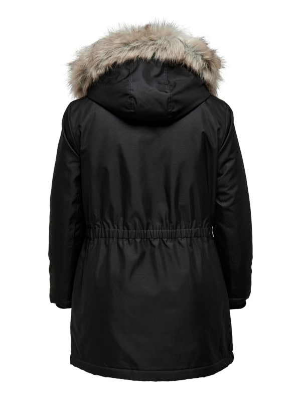 Only Irena Parka Jakke M/Hætte Sort BM: S:120 M:130 L:140 XL:150 LG:90 - Billede 4