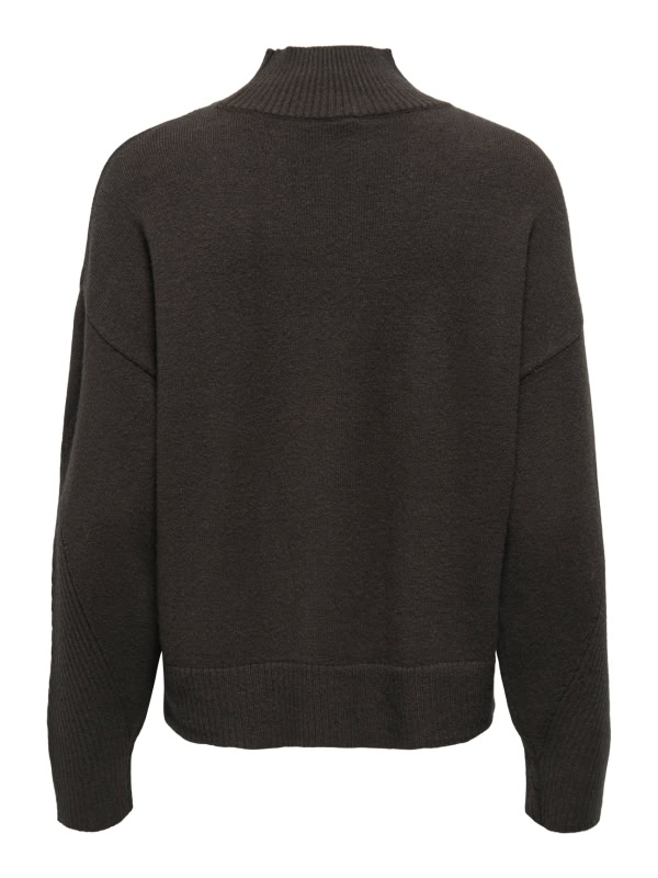 Only Princess Highneck Strik Pullover Mørke Brun Melange BM: S:120 M:130 L:140 XL:150 LG:70 Vejl. 299,95 - Billede 4