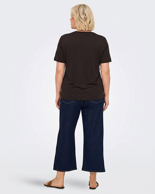 Only Nicky T-Shirt M/Print Coffee Bean-Mørk Brun BM: S:115 M:125 L:135 XL:145 LG:75 Vejl. 159,95 - Billede 3