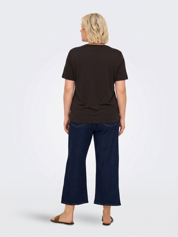 Only Nicky T-Shirt M/Print Coffee Bean-Mørk Brun BM: S:115 M:125 L:135 XL:145 LG:75 Vejl. 159,95 - Billede 3