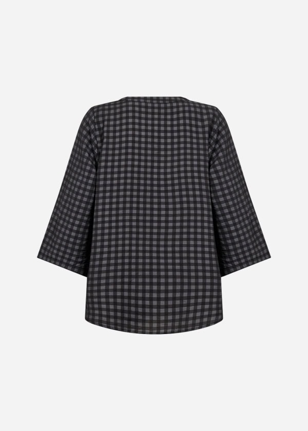 Wasabi Juta Aop 4 Ternet Bluse Grå/Sort BM: 42:115 44:120 46/48:130 50/52:140 54/56:150 58:160 LG:80 Vejl. 399,95 - Billede 2