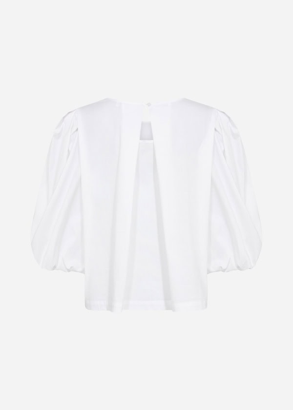Wasabi Saga 43 Bluse M/Pufærmer Hvid BM: 42:125 44:130 46/48:135 50/52:145 54/56:155 LG:70 Vejl. 499,95 - Billede 5
