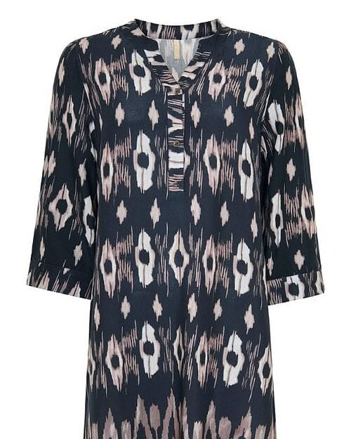 Cassiopeia Birkalle Tunic M/Print Dyb Navy Combi BM: S:120 M:130 L:140 XL:150 LG:100 Vejl. 399,95