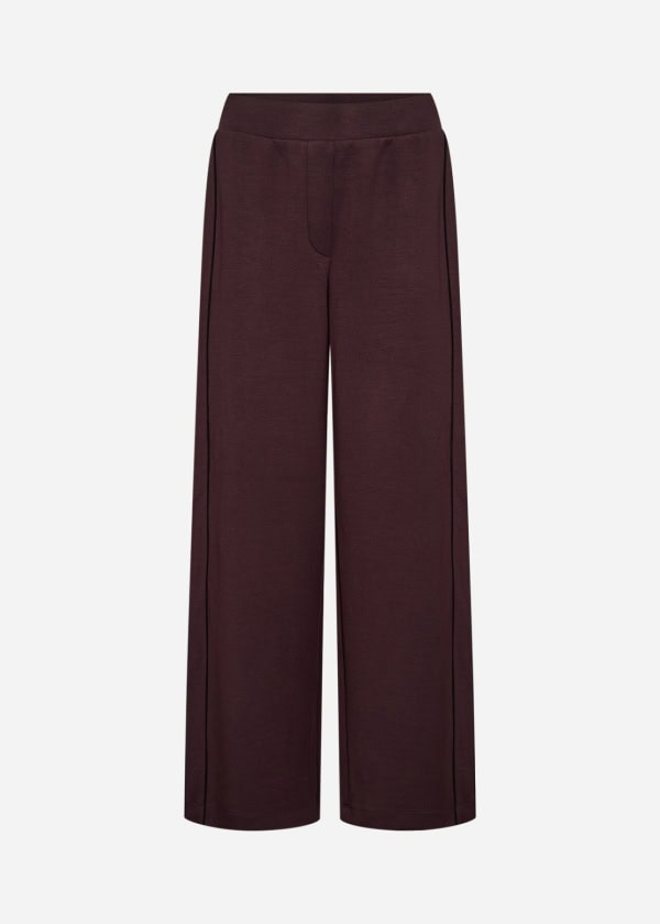Wasabi Sabina 116 Bukser Brede Ben M/Modal Chocolate Plum-Mørk Brun SKL:75 Vejl. 399,95