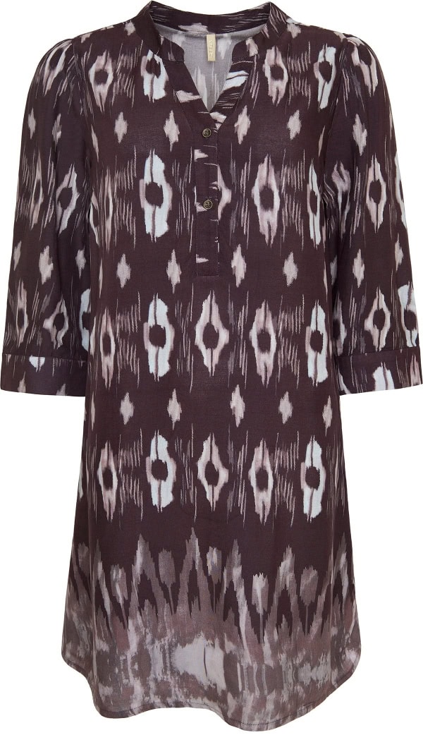 Cassiopeia Birkalle Tunic M/Print Brun Combi BM: S:120 M:130 L:140 XL:150 LG:100 Vejl. 399,95