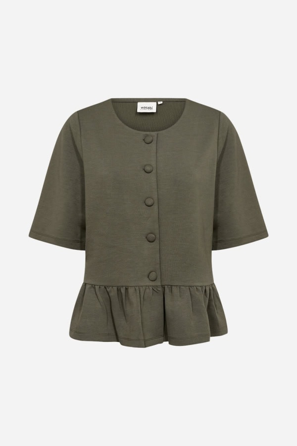 Wasabi Sabina 105 Bluse M/Modal Mørke Grøn BM: 42:115 44:120 46/48:125 50/52:135 54/56:145 LG:70 Vejl. 349,95 - Billede 2